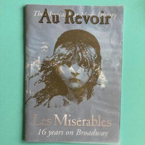 LES MISERABLES Souvenir Program Finale performance Au Revoir Randal Keith Crease